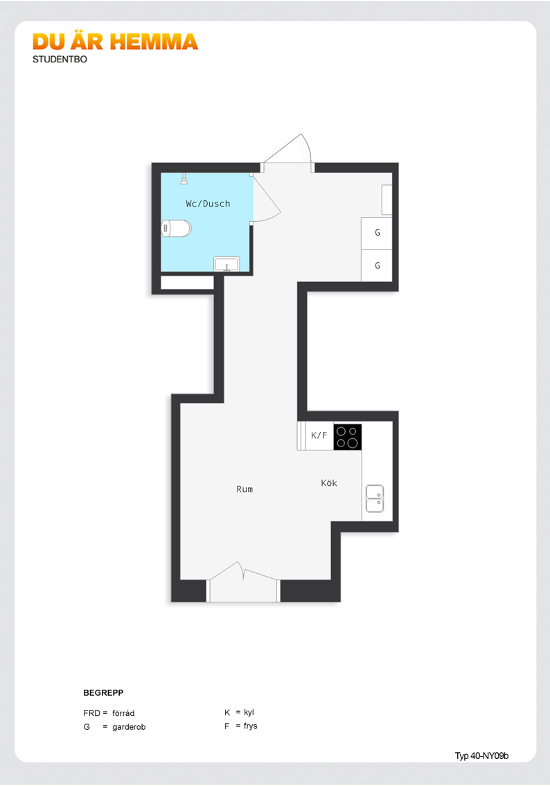 Floor plan for Nygatan 61