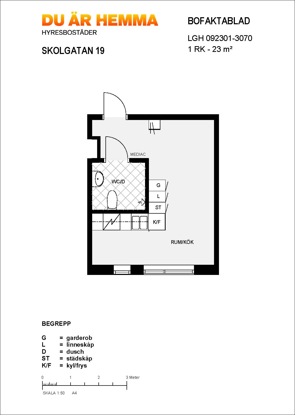 Planritning för Skolgatan 19