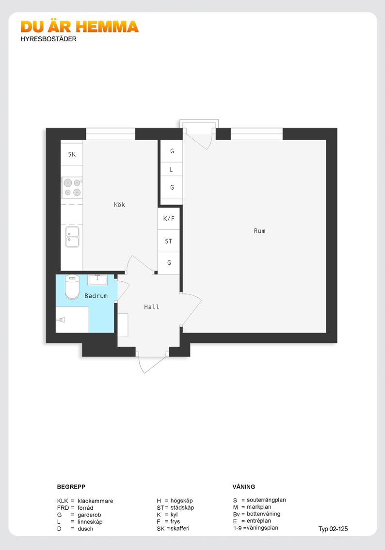 Planritning för Ljuragatan 97