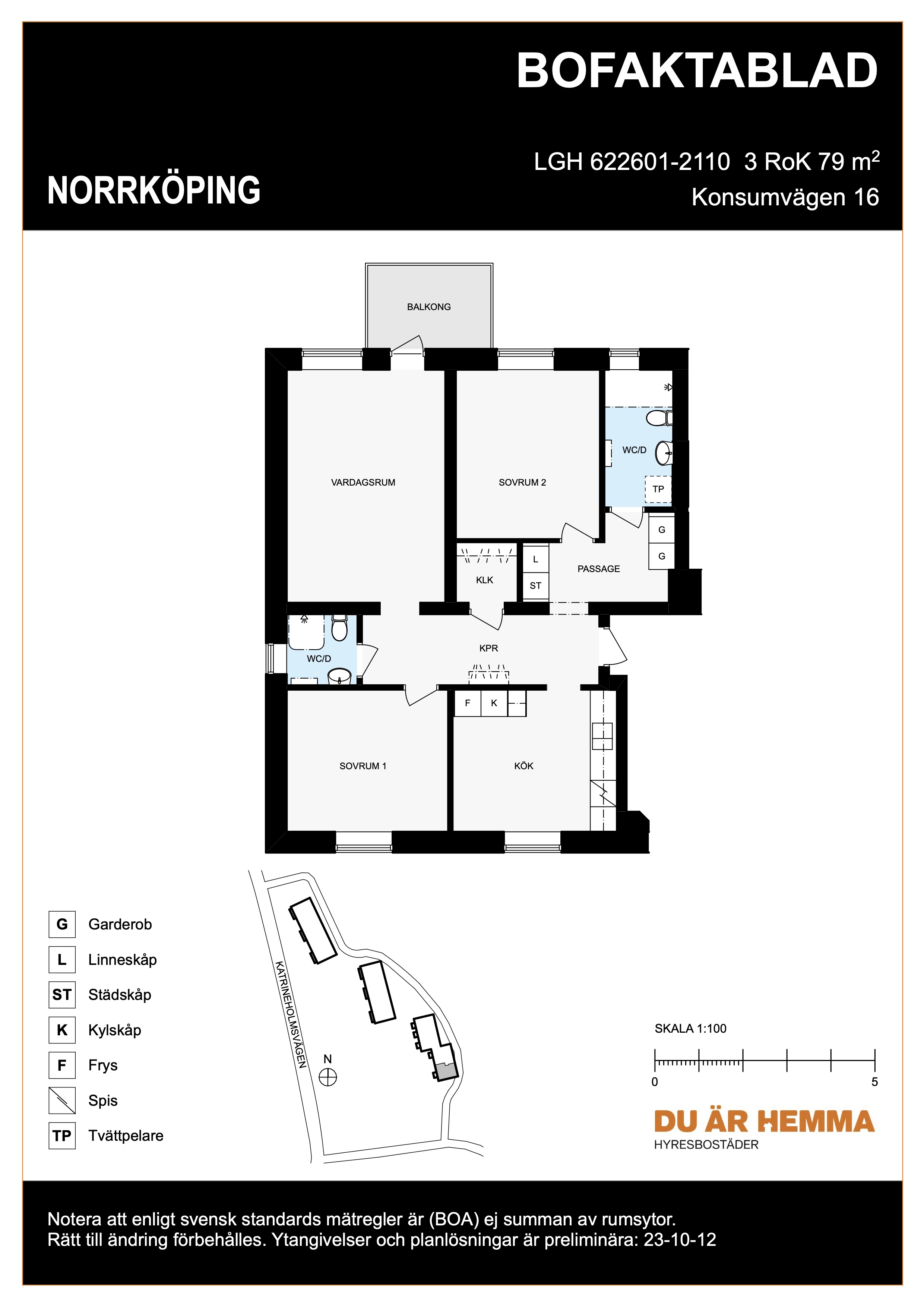 Planritning för Konsumvägen 16