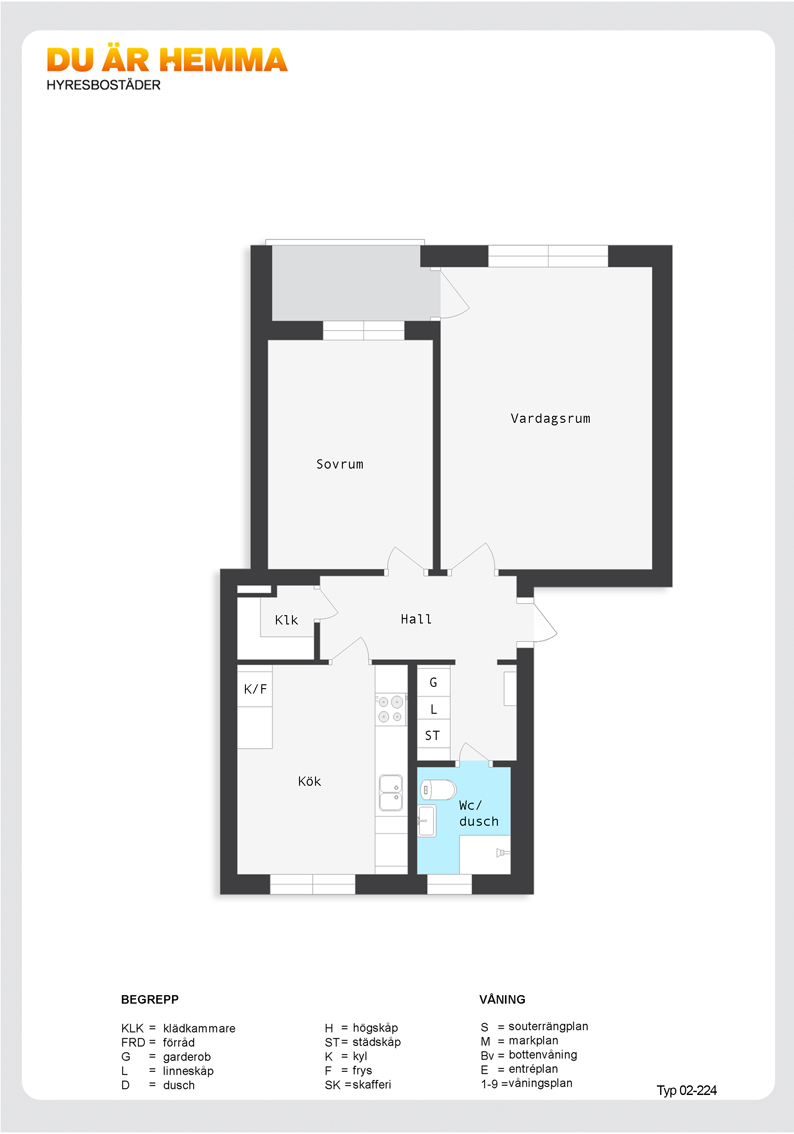 Planritning för Ljuragatan 9