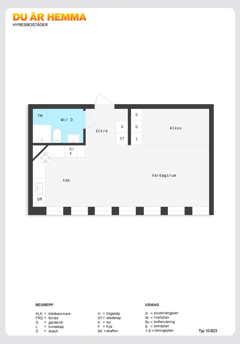 Planritning för Bryggaregatan 2