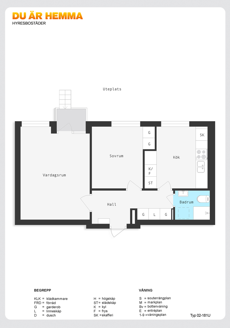 Planritning för Ljuragatan 41