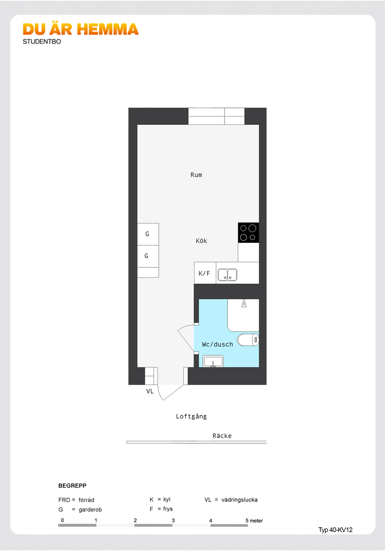 Floor plan for Kvarngatan 3 A  