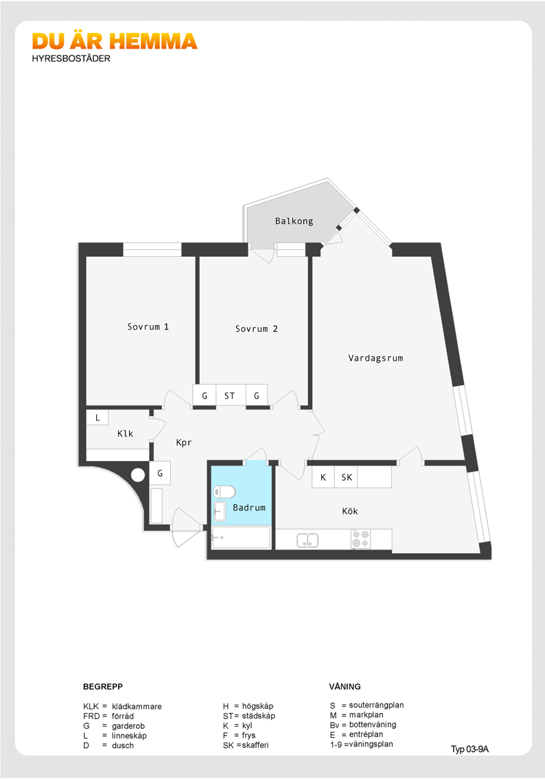 Planritning för Bäckgatan 2 A