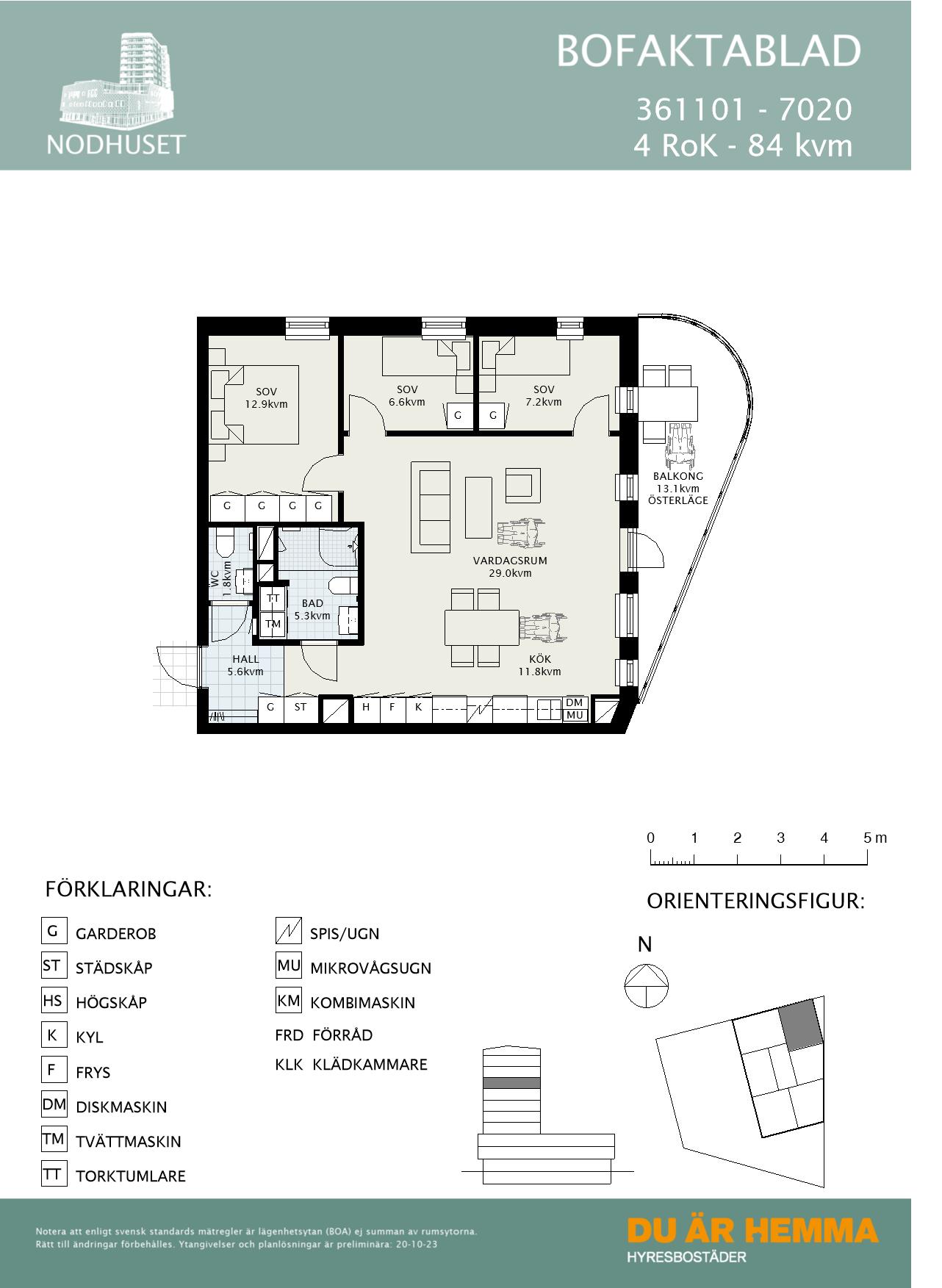 Planritning för Sandbyhovsgatan 1