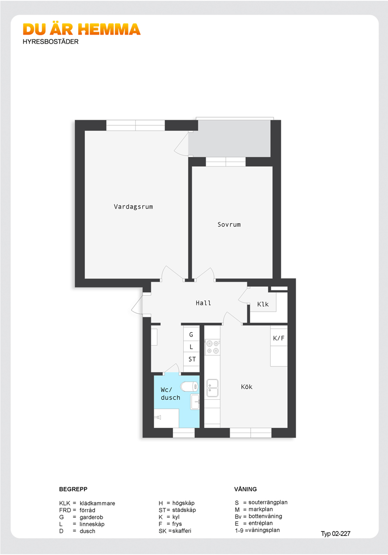 Planritning för Ljuragatan 7