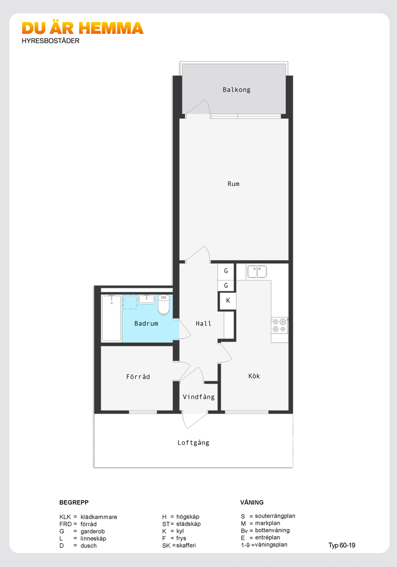 Planritning för Sjöviksvägen 42 K