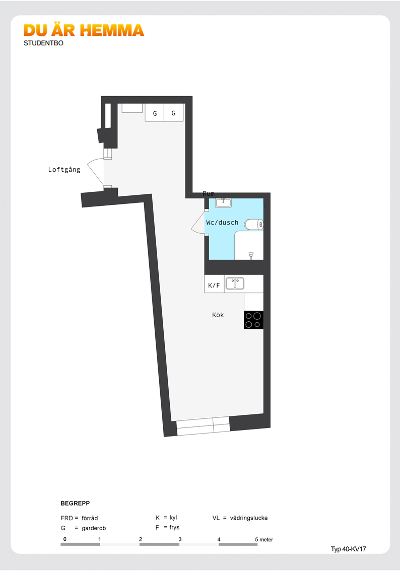 Floor plan for Kvarngatan 3 A