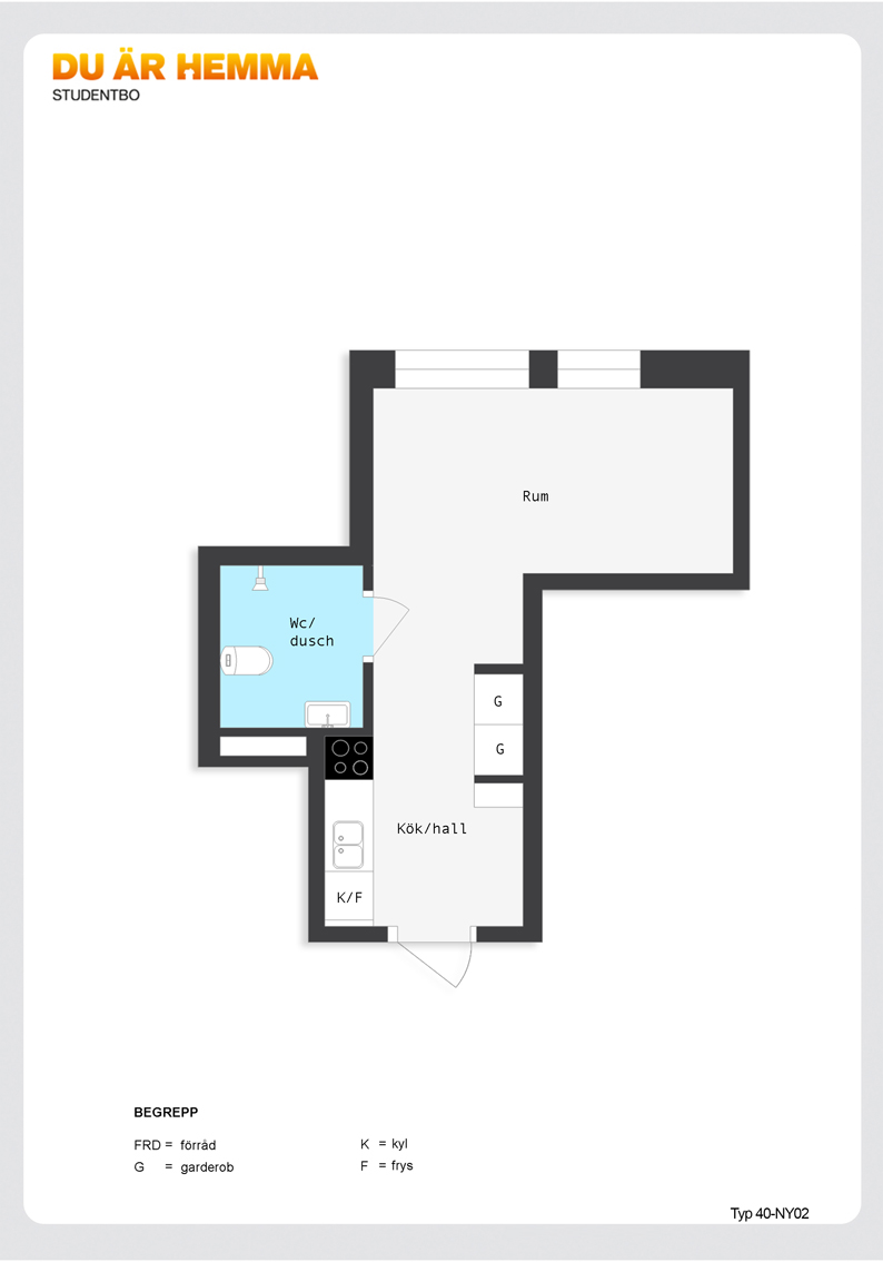 Floor plan for Nygatan 61  