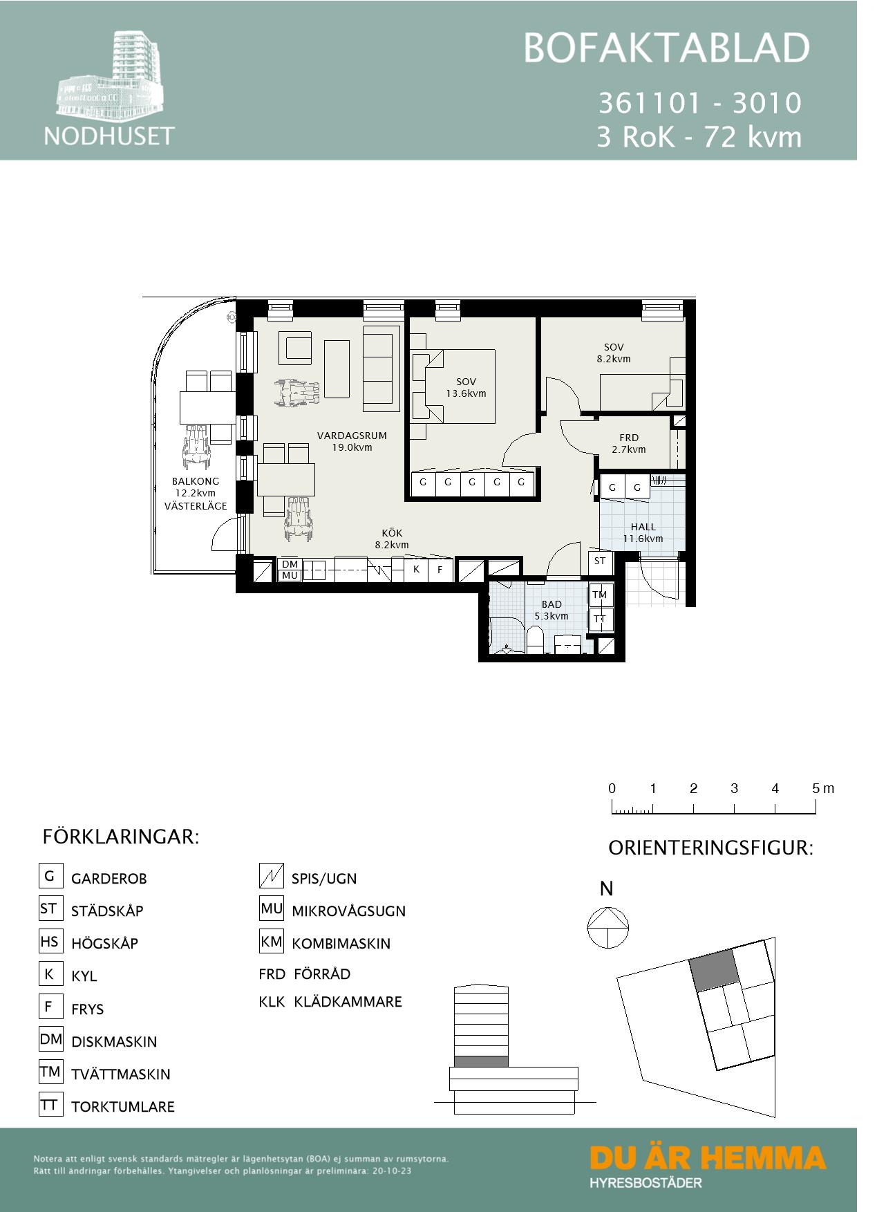 Planritning för Sandbyhovsgatan 1
