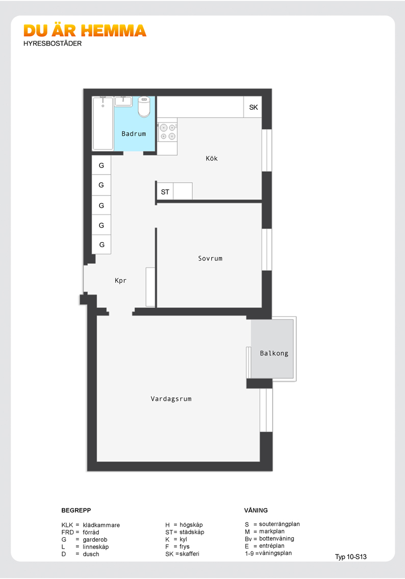 Planritning för Skogvaktaregatan 3