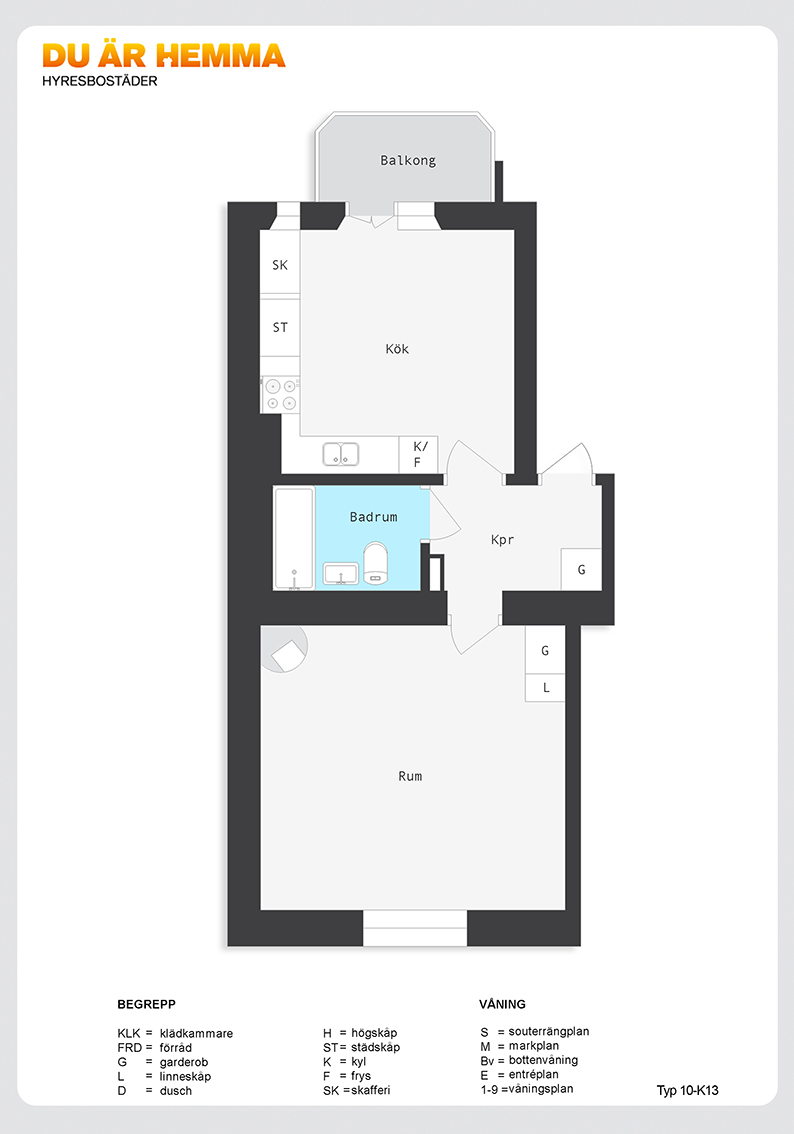 Planritning för Korsgatan 17 A