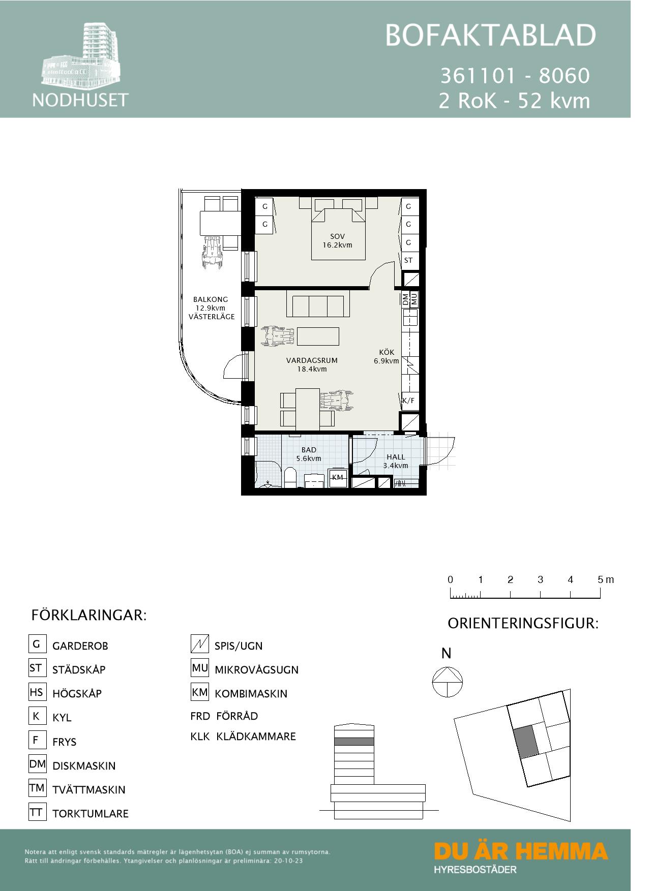 Planritning för Sandbyhovsgatan 1