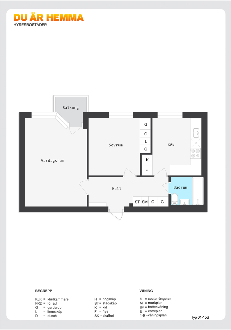 Planritning för Klingsbergsgatan 69