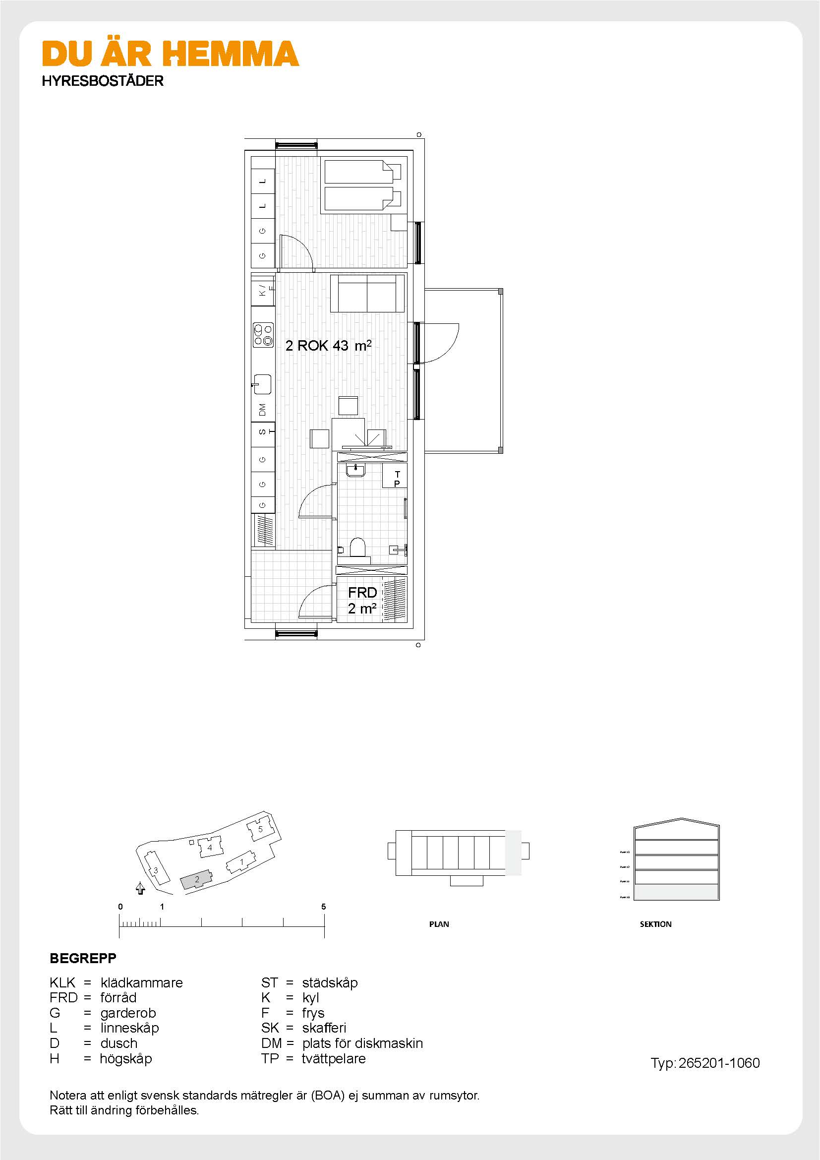 Planritning för Karin Swanströms gata 6 