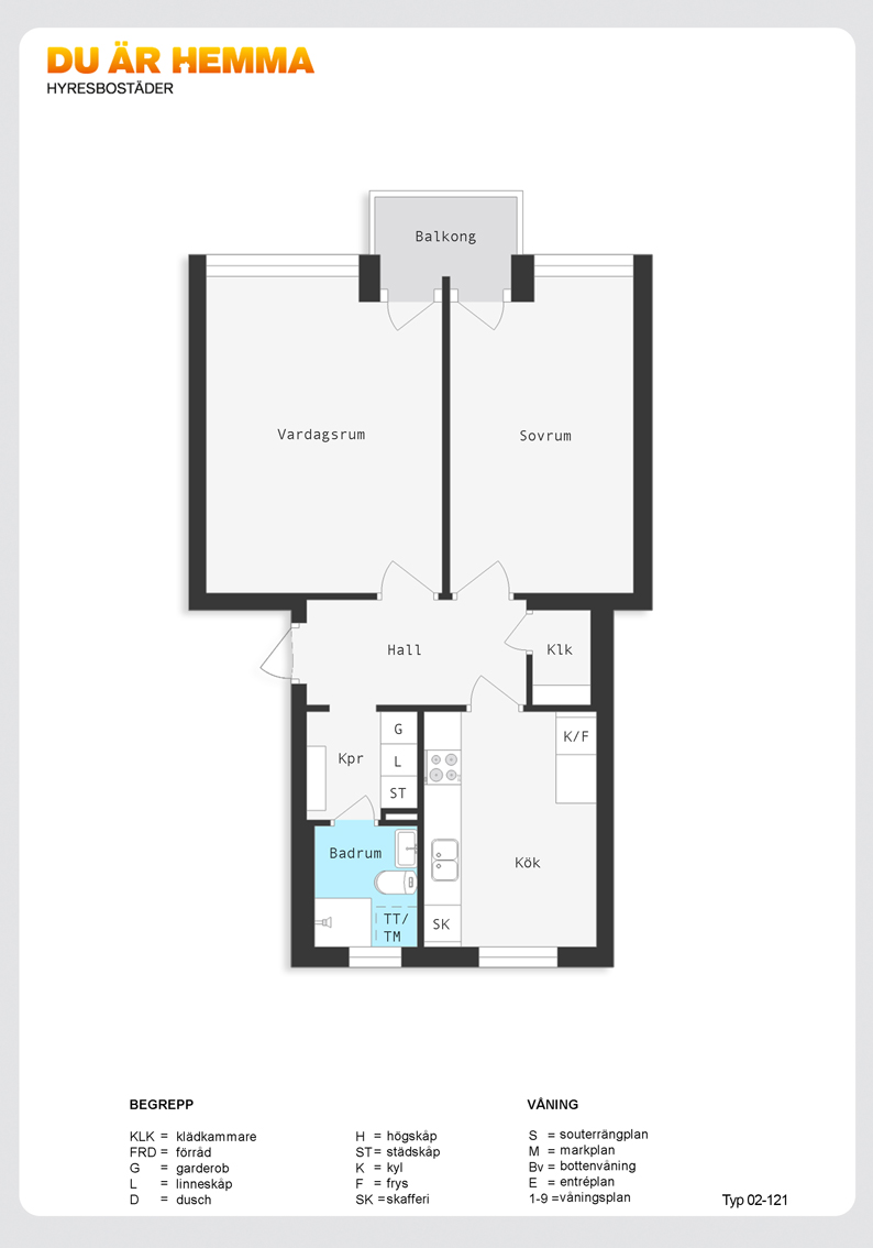 Planritning för Ljuragatan 159