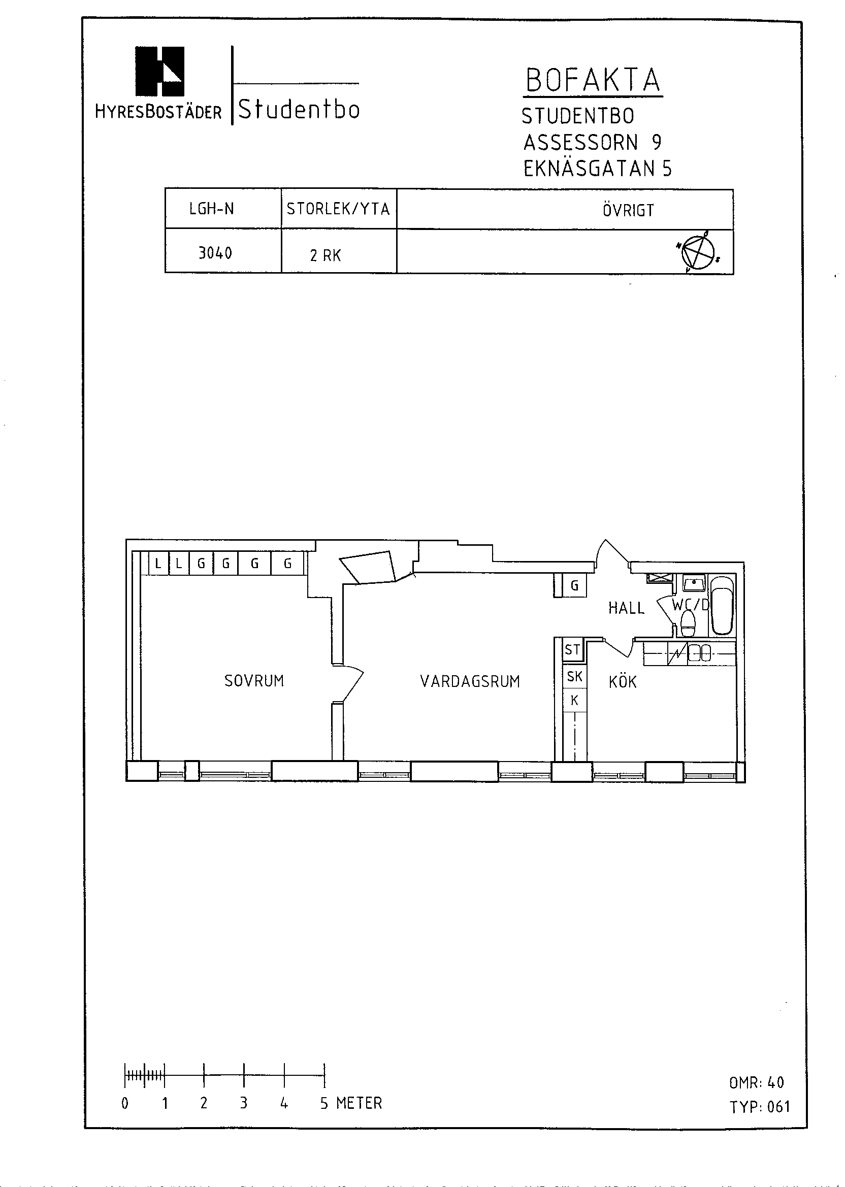 Floor plan for Eknäsgatan 5