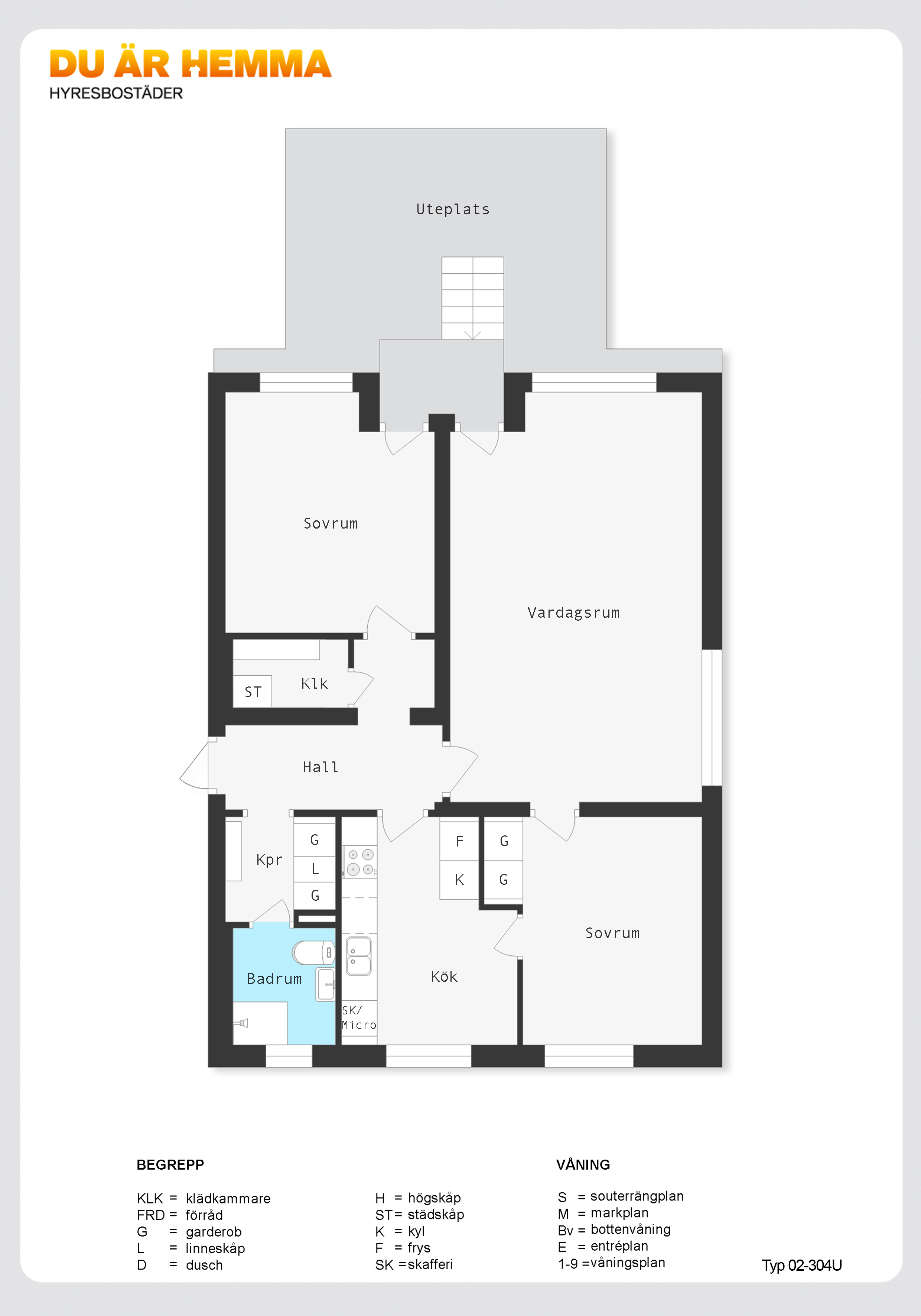 Planritning för Albrektsvägen 47