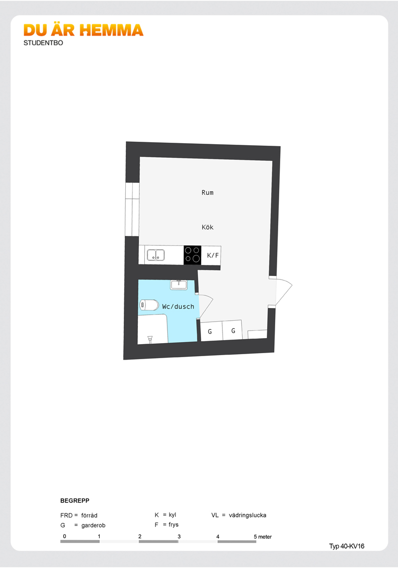 Floor plan for Kvarngatan 3 A  