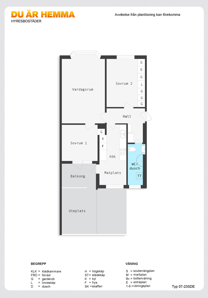 Planritning för Idrottsgatan 15  