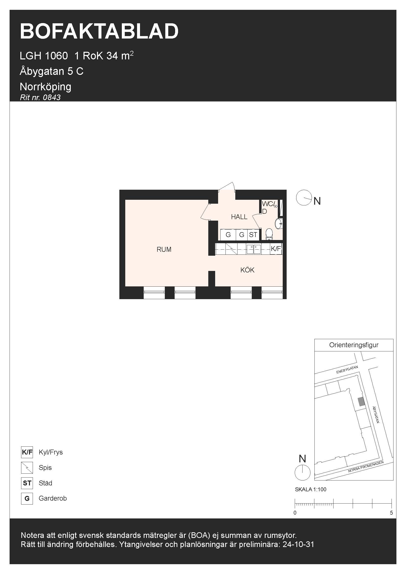 Planritning för Åbygatan 5 C