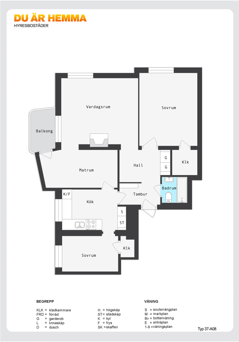 Planritning för Apelgatan 8