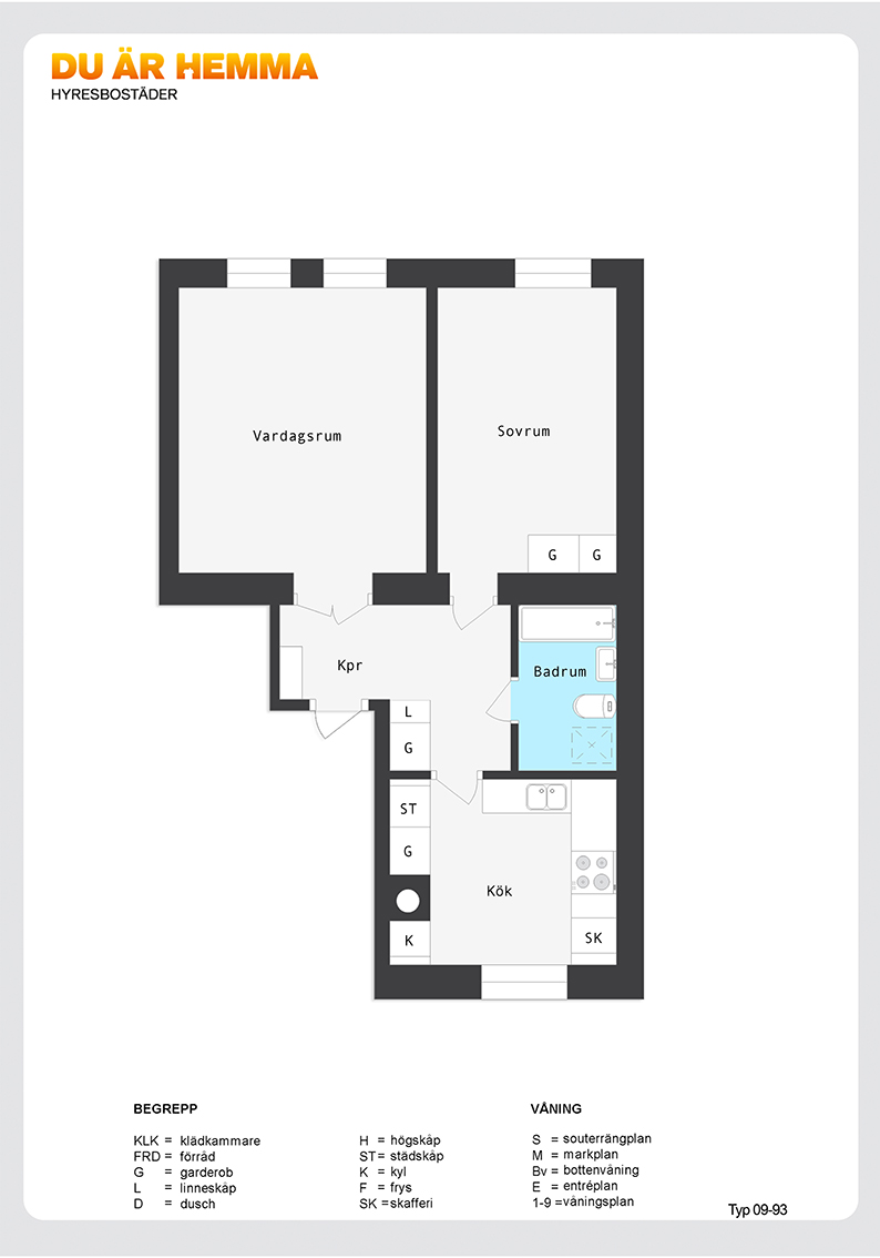 Planritning för Nygatan 157 B