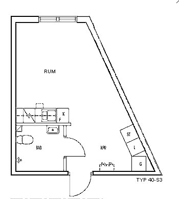 Floor plan for Skomakaregatan 9
