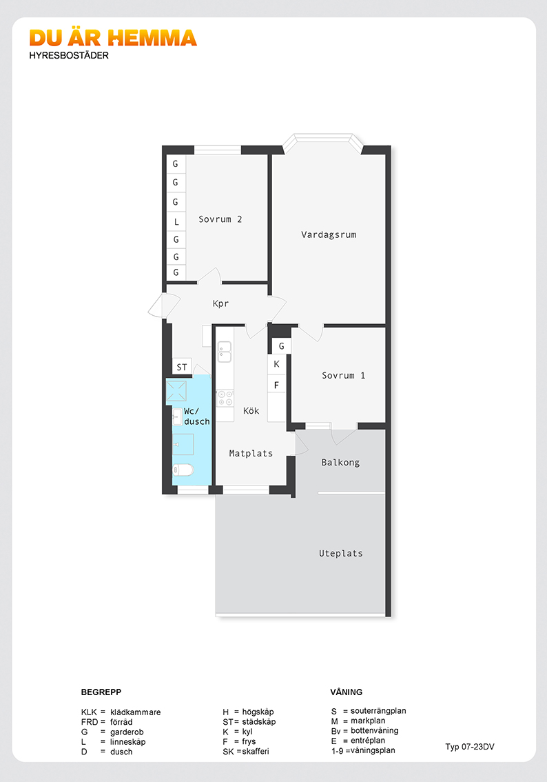 Planritning för Fotbollsgatan 35