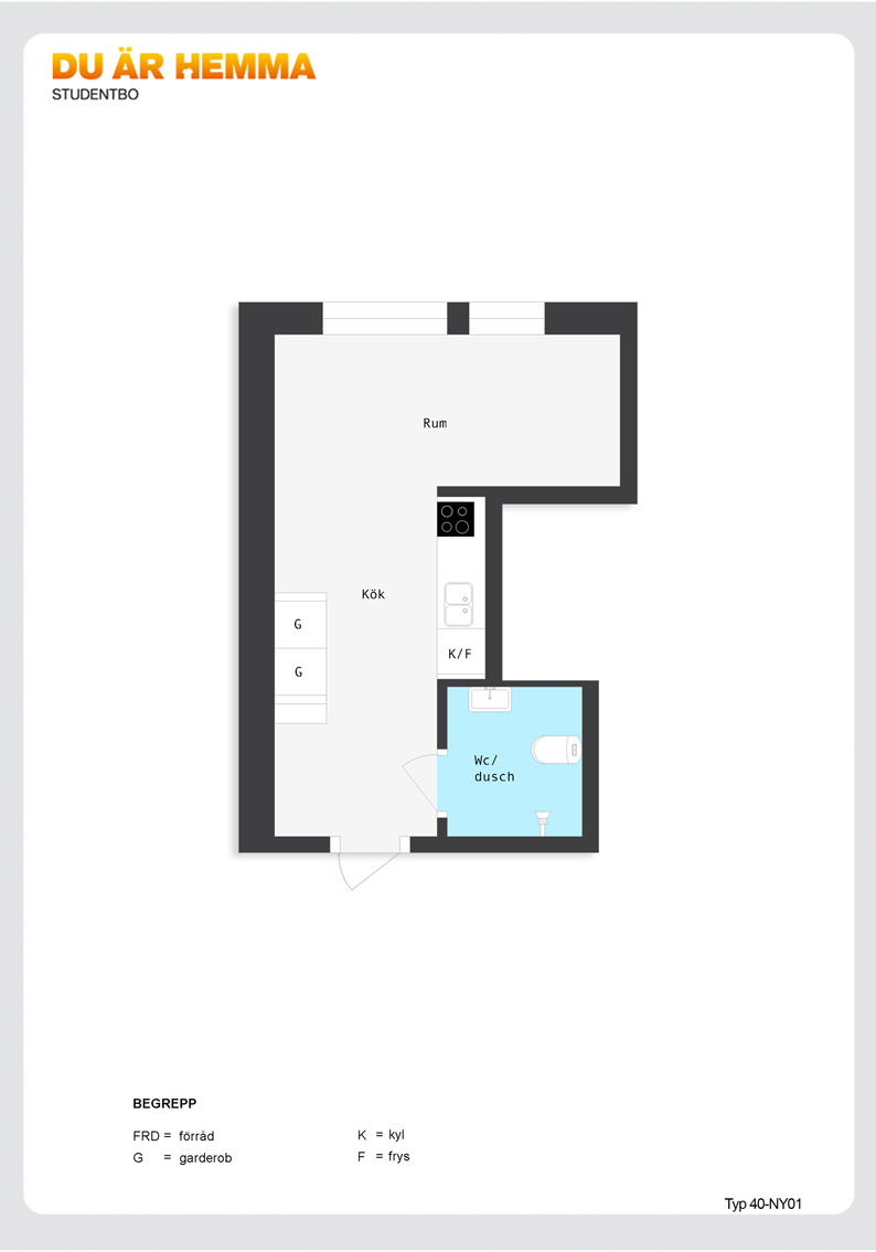 Floor plan for Nygatan 61