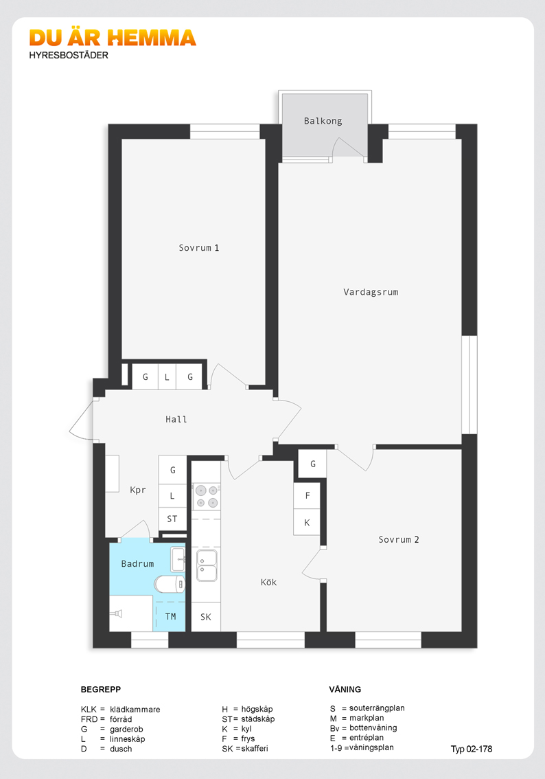 Planritning för Ljuragatan 181