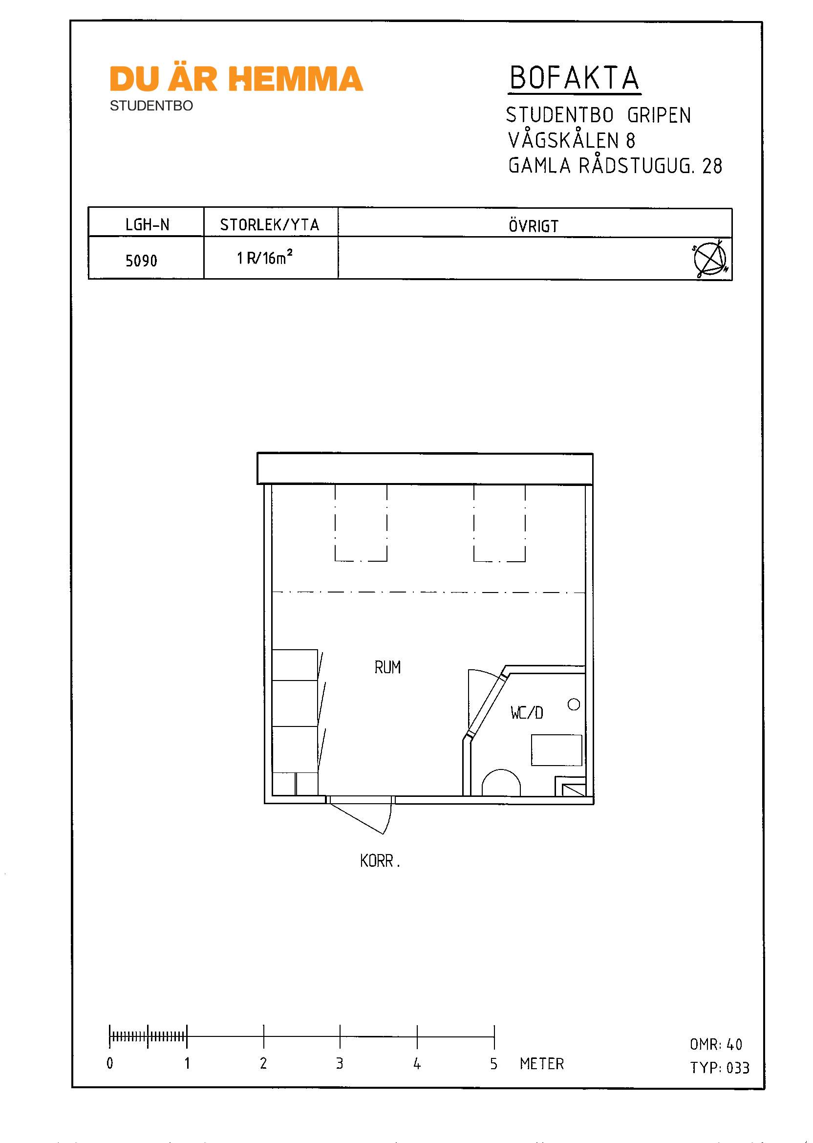 Floor plan for Gamla Rådstugugatan 28