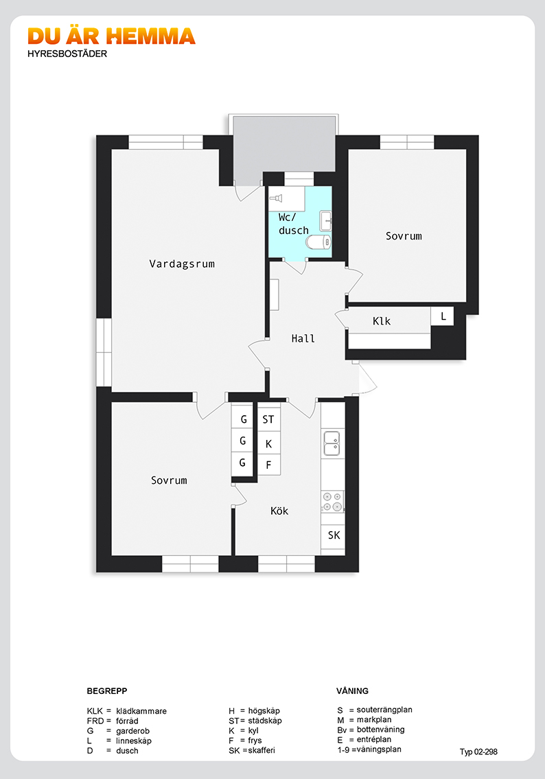 Planritning för Albrektsvägen 37