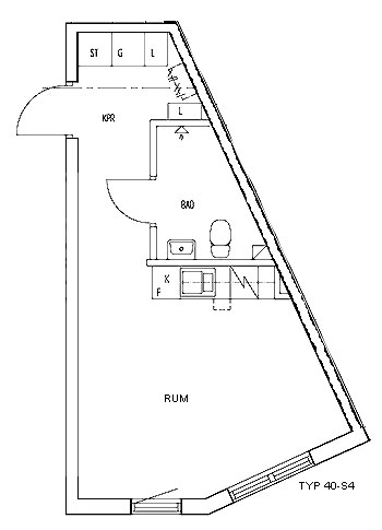 Floor plan for Skomakaregatan 9