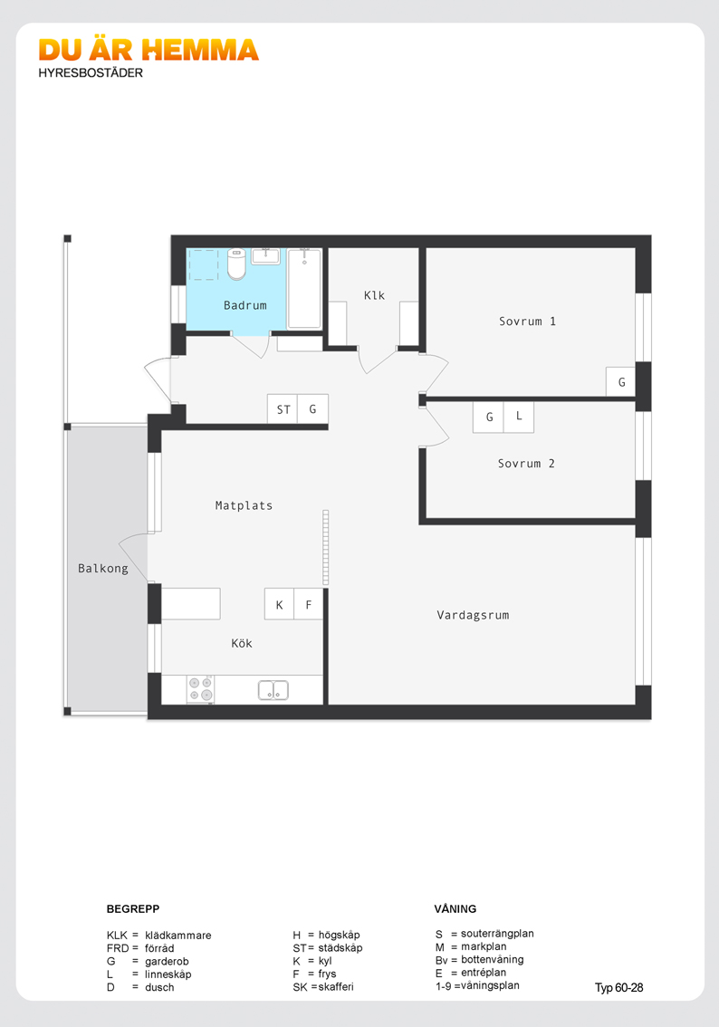 Planritning för Sjöviksvägen 42 M