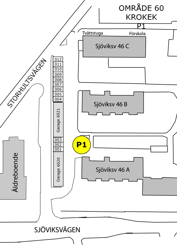 Planritning för Sjöviksvägen 50-52