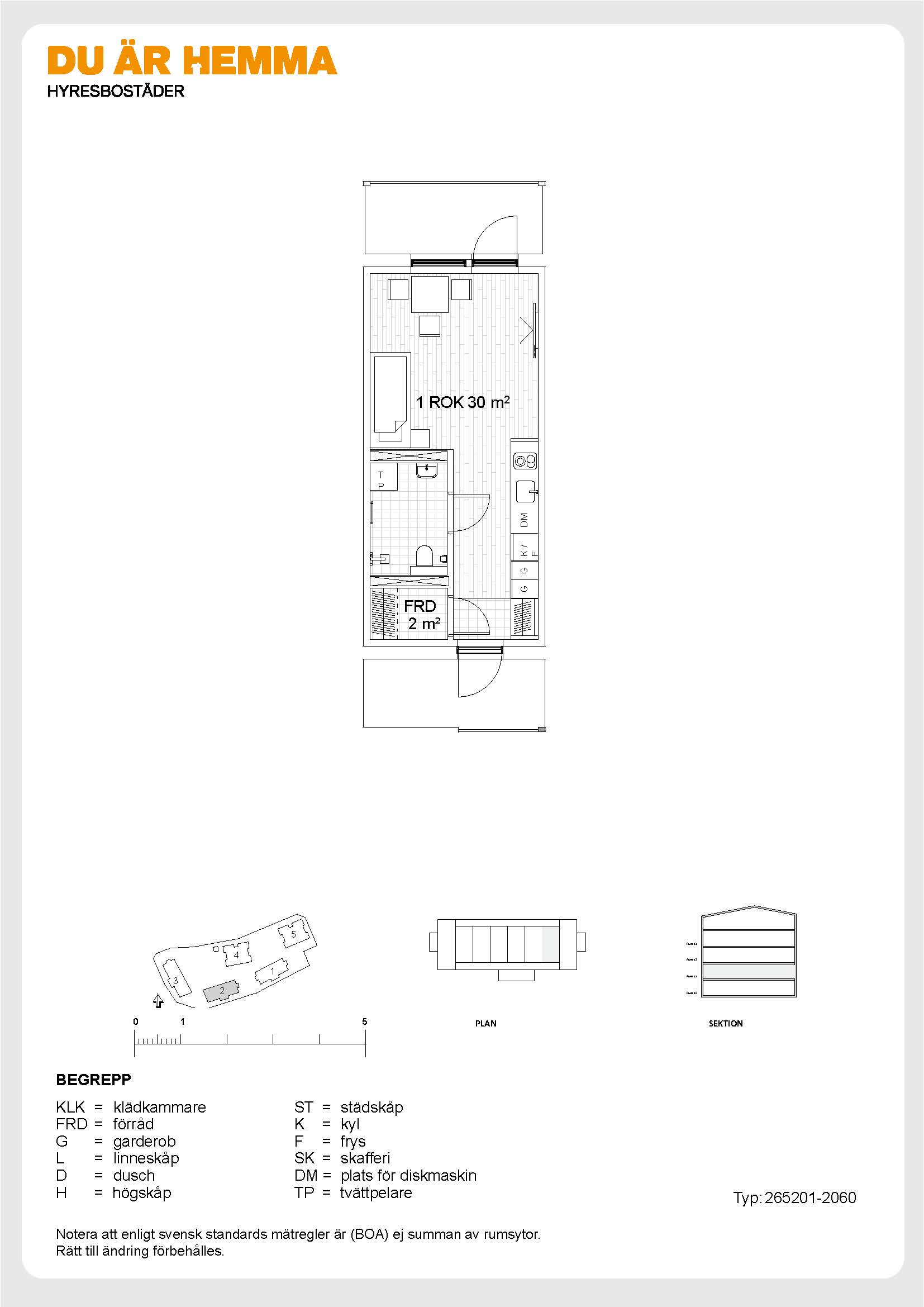 Planritning för Karin Swanströms gata 6 