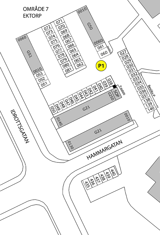 Planritning för Idrottsgatan 19-23