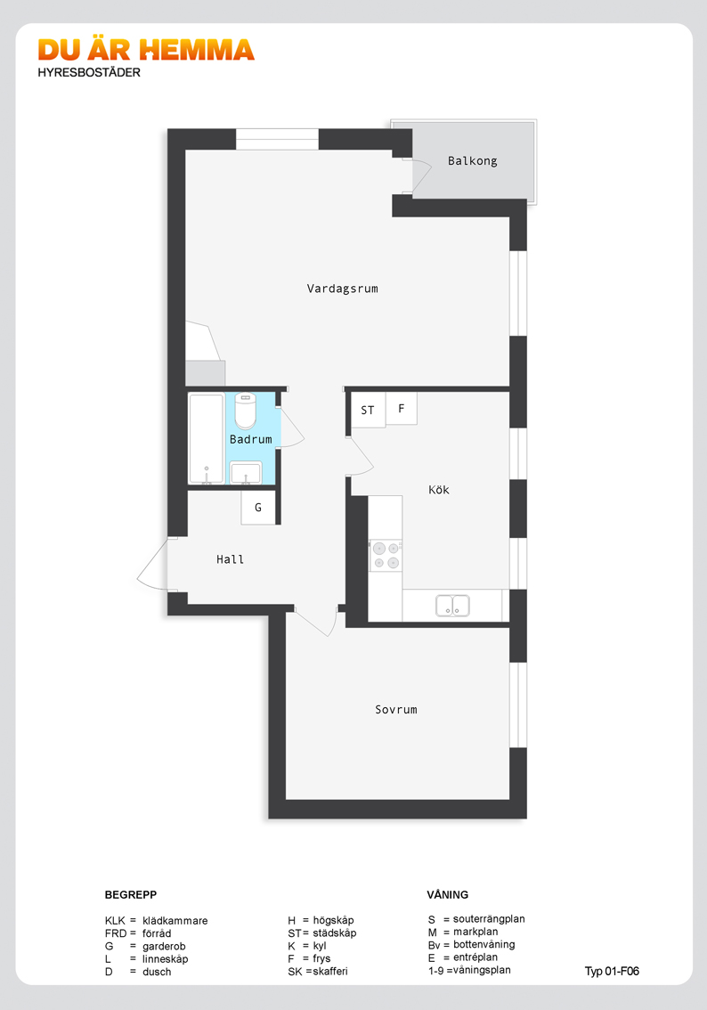 Planritning för Fridtunagatan 11 B
