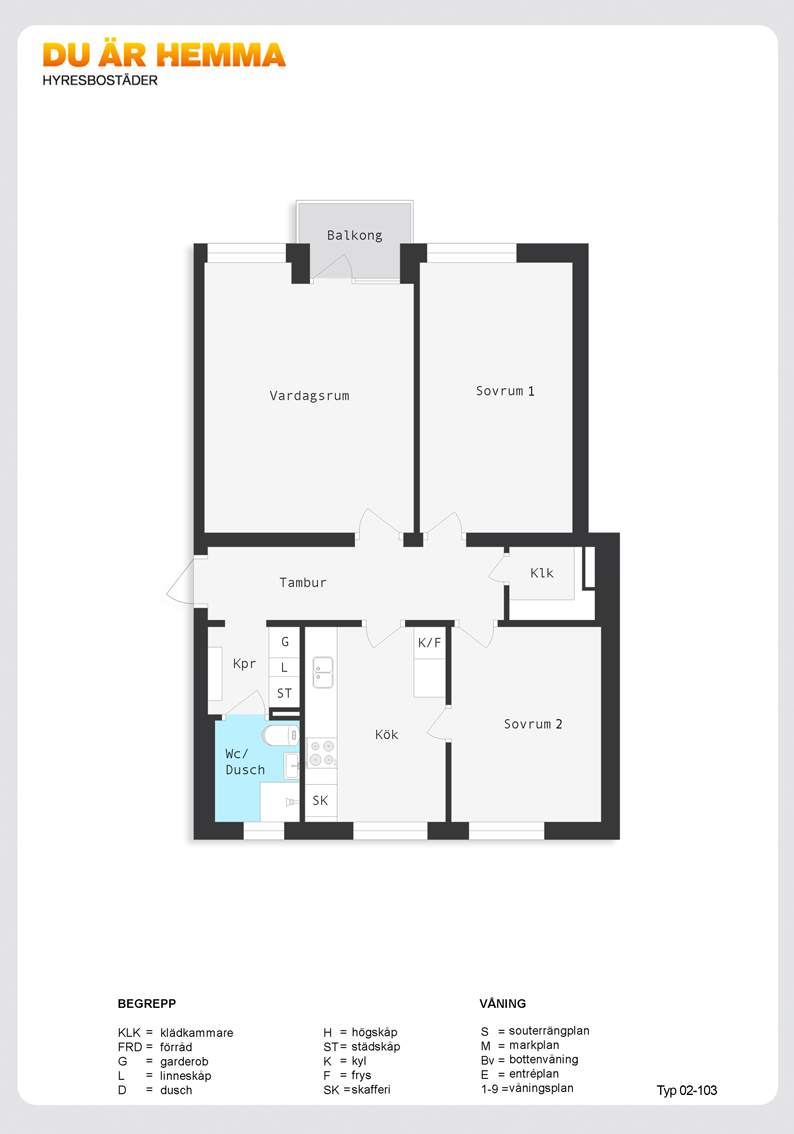 Planritning för Ljuragatan 101