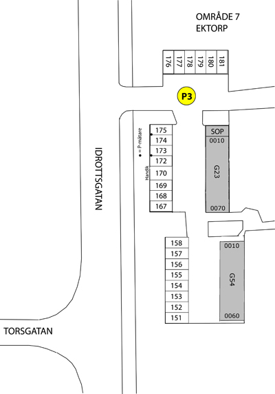Planritning för Idrottsgatan 5-11