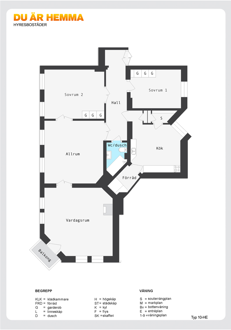 Planritning för Hörngatan 8