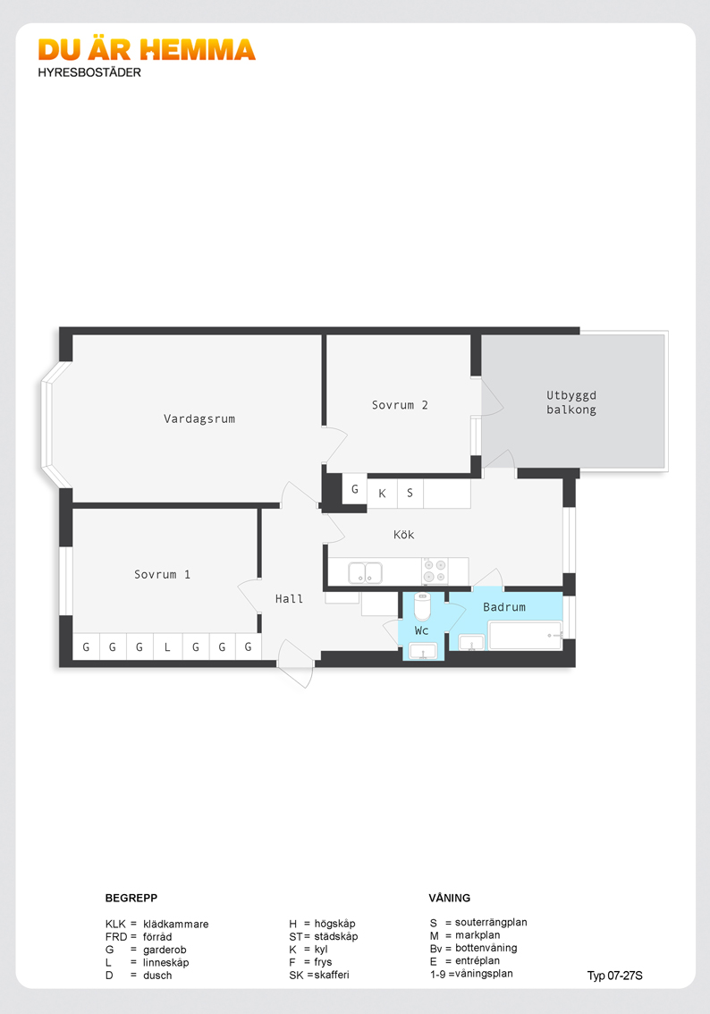 Planritning för Hammargatan 13