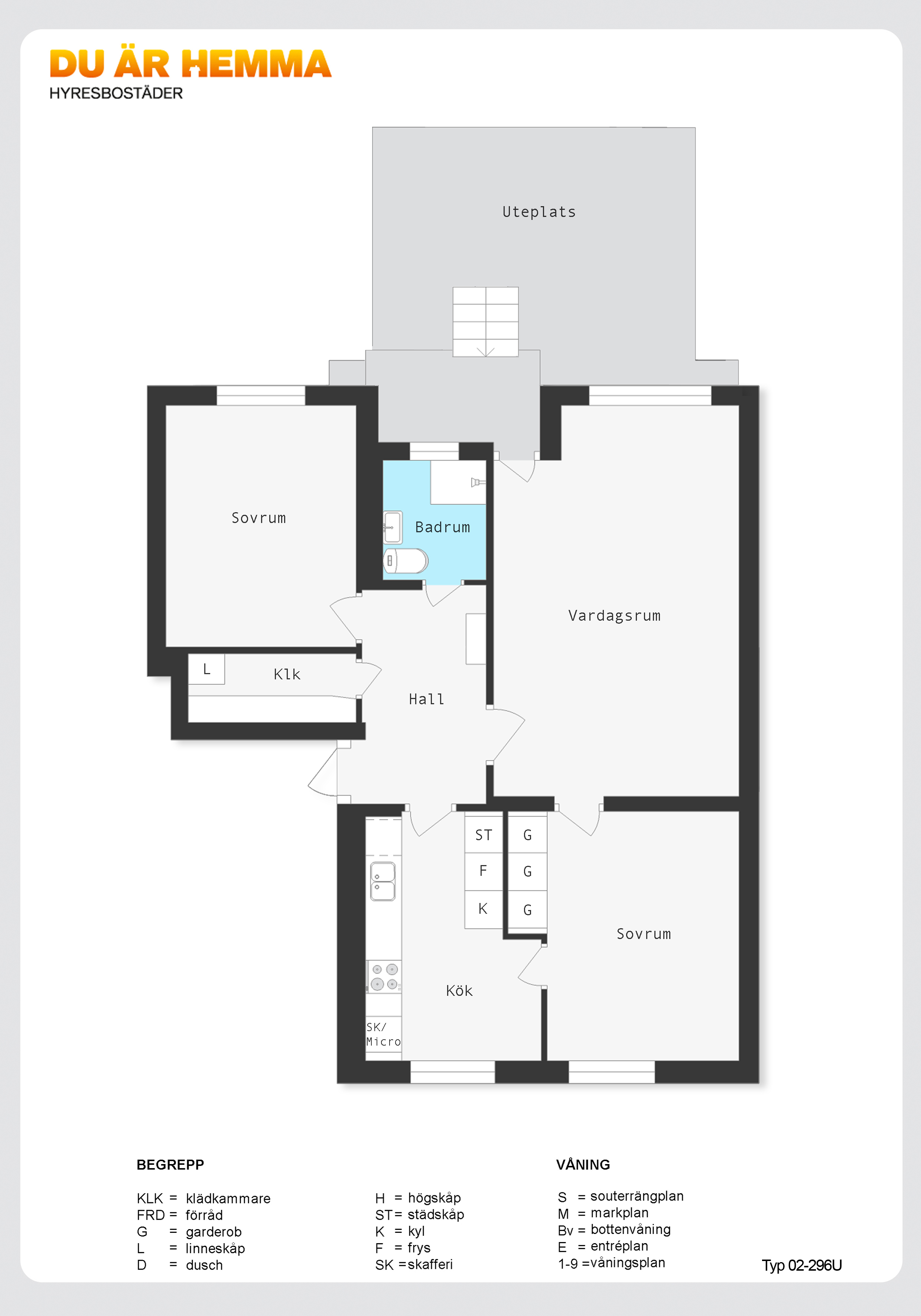 Planritning för Albrektsvägen 41
