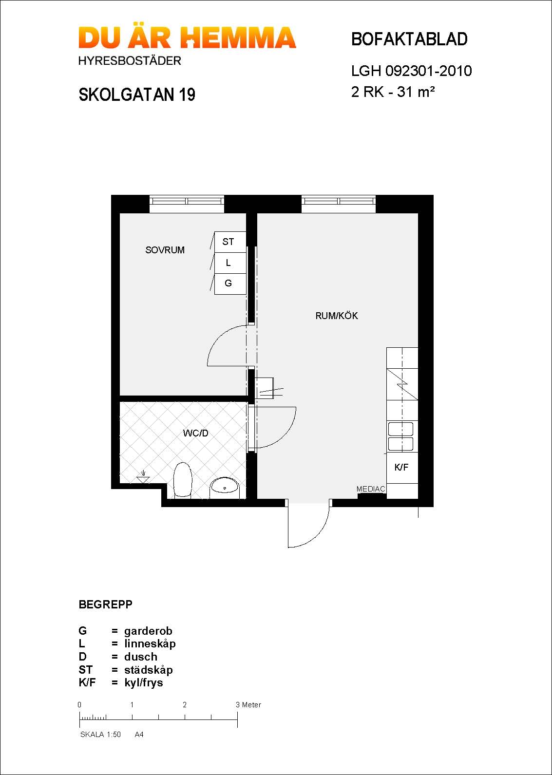 Planritning för Skolgatan 19