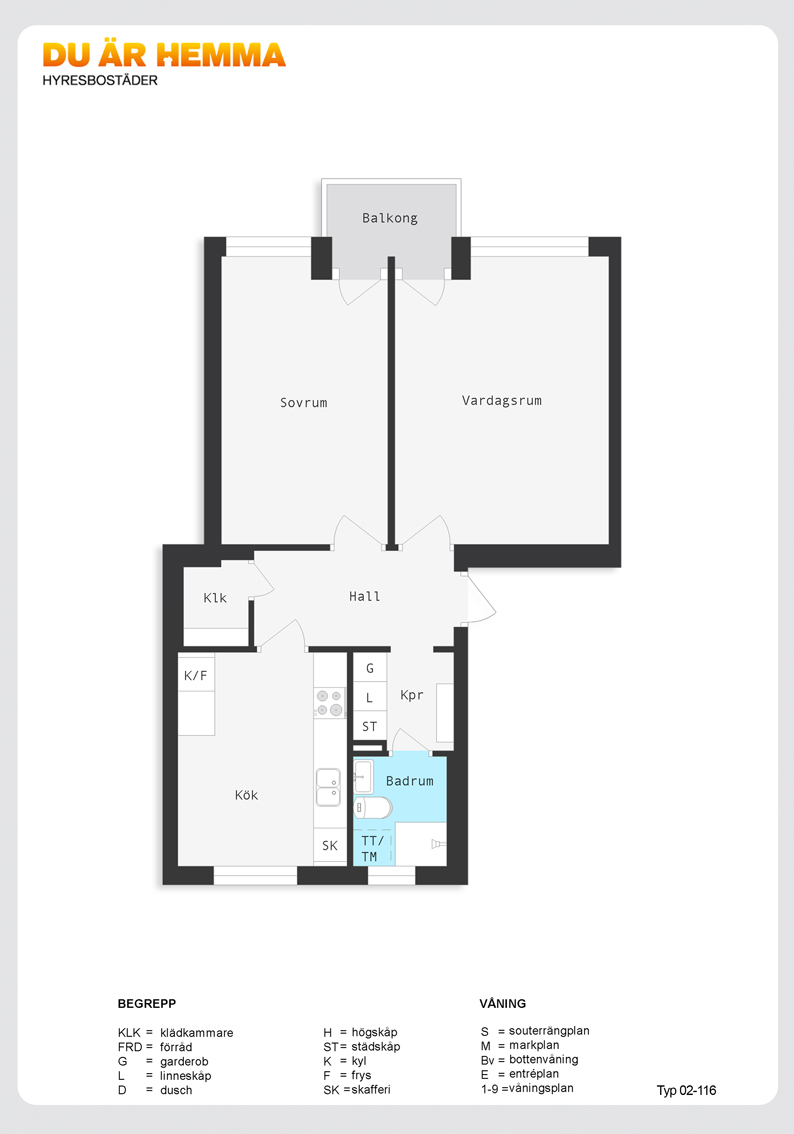 Planritning för Ljuragatan 119