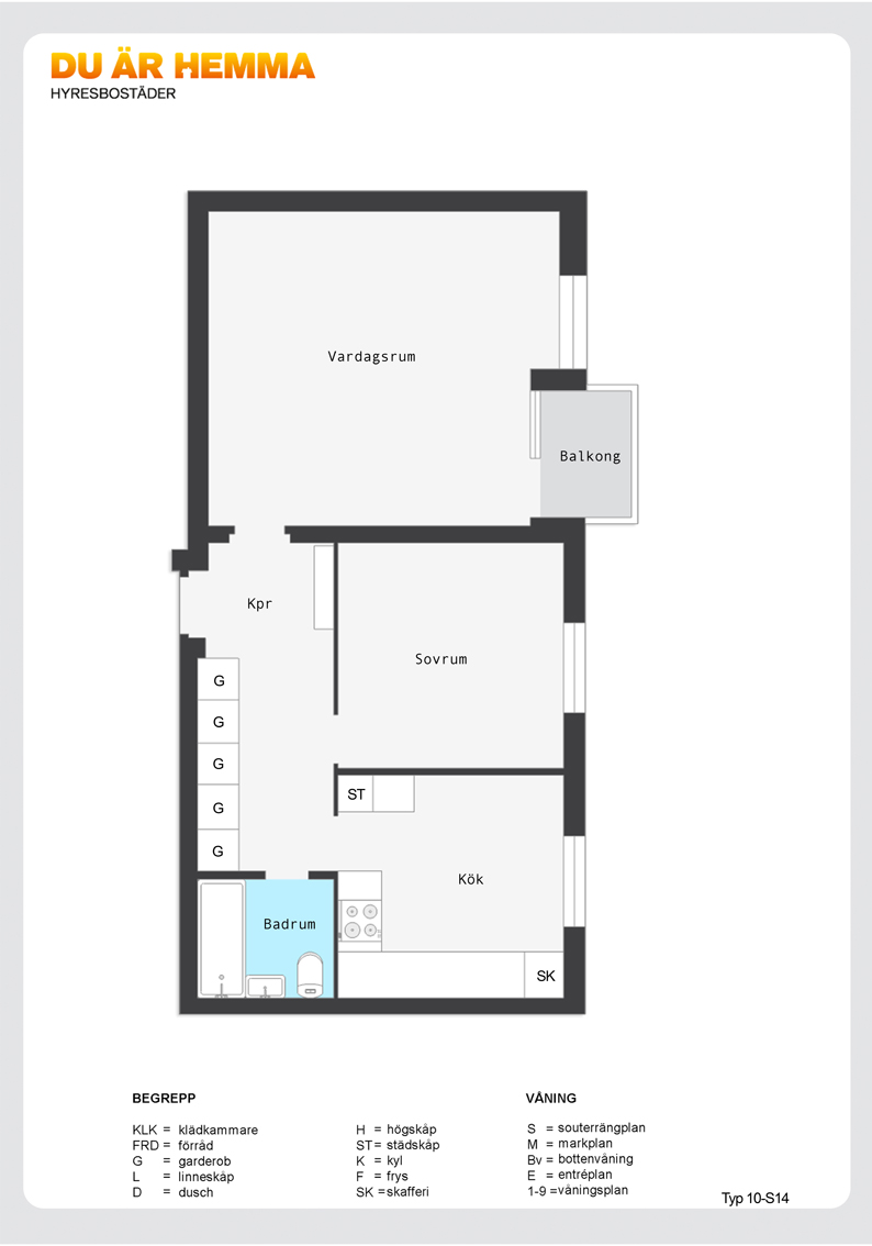 Planritning för Skogvaktaregatan 1