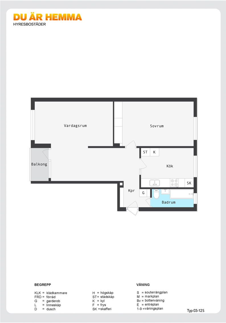 Planritning för Hagebygatan 106