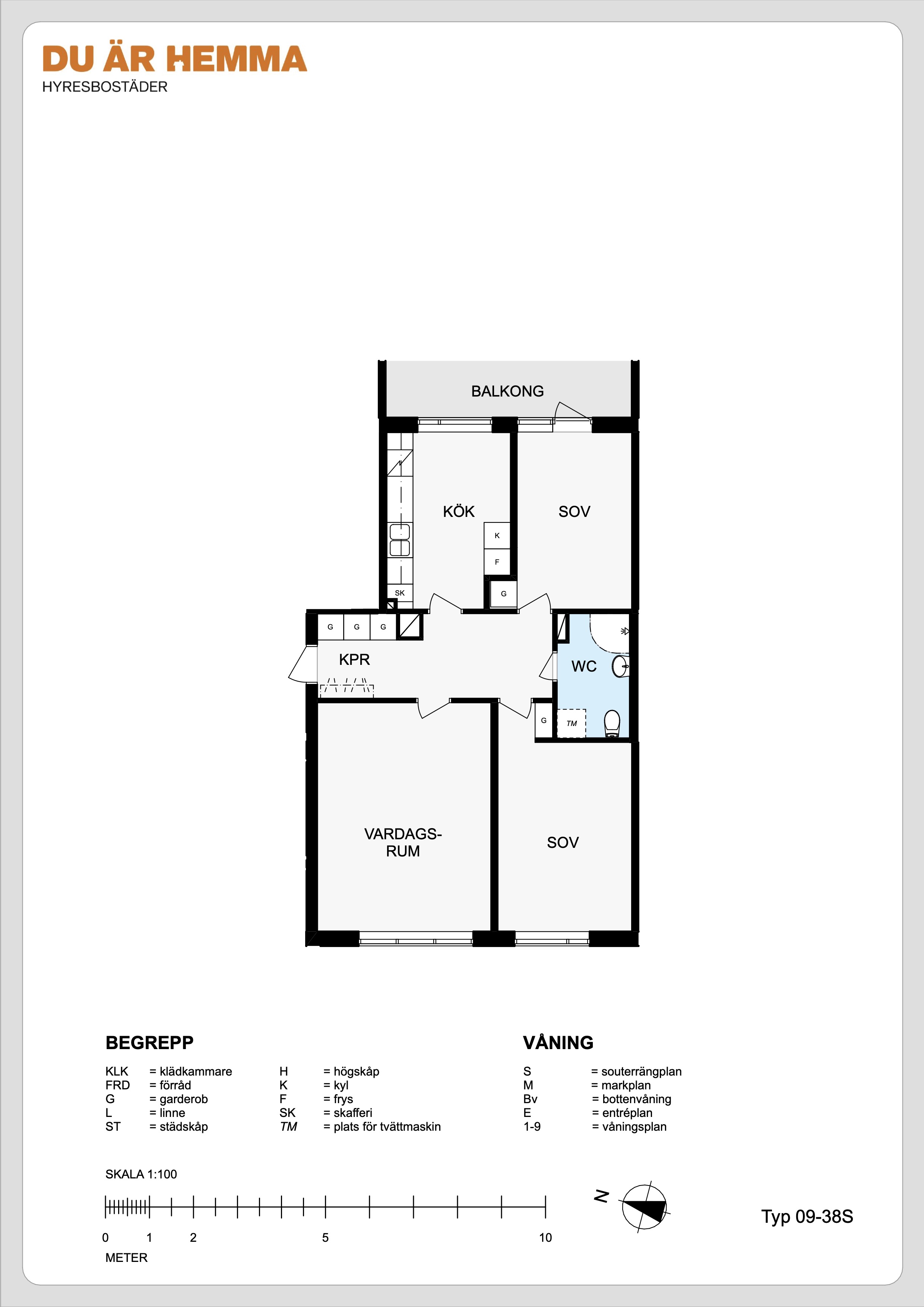 Planritning för Kristinagatan 29